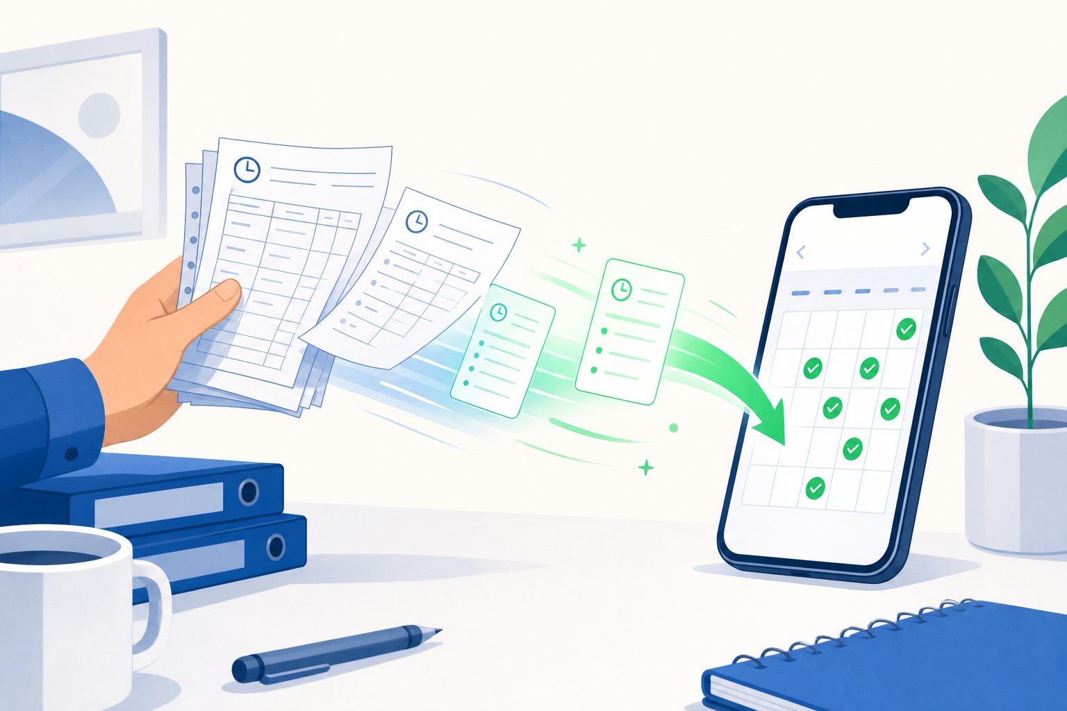 Migrar registro horario de papel a digital sin perder histórico